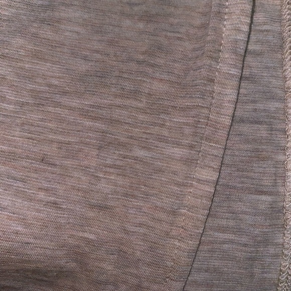 Six Fifty Crewneck Henley Shirt Pullover‎ Women S Shirttail Tan Lightweight - Picture 6 of 6